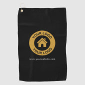 Aangepaste zakelijke Logo Golfhanddoek (Voorkant)
