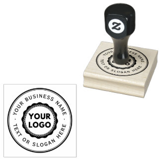 Aangepaste zakelijke Logo groot Rubberstempel