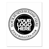 Aangepaste zakelijke Logo groot Rubberstempel (Afrduk)