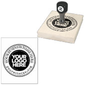 Aangepaste zakelijke Logo groot Rubberstempel (Gestempeld)