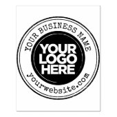 Aangepaste zakelijke Logo groot Rubberstempel (Afrduk)