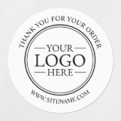 Aangepaste zakelijke Logo Hartelijk dank Labels (Design 2)
