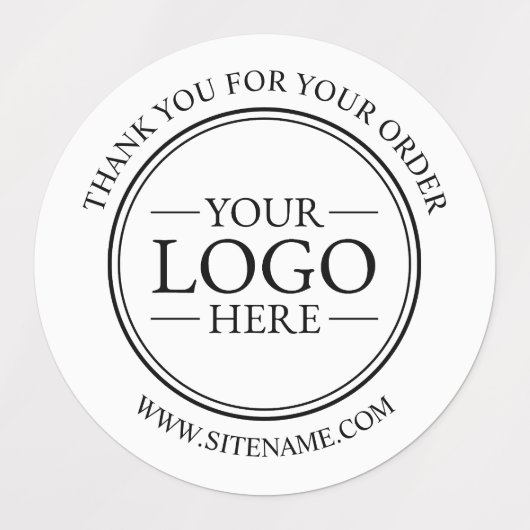 Aangepaste zakelijke Logo Hartelijk dank Labels (Design 1)