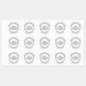 Aangepaste zakelijke Logo Hartelijk dank Labels (Vel)