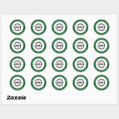 Aangepaste zakelijke Logo - Hartelijk dank Ronde Sticker (Vel)