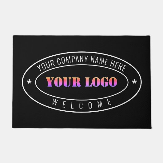 Aangepaste zakelijke Logo Kantoor - Welkom Deurmat (Voorkant)