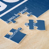 Aangepaste zakelijke Logo Klant Hartelijk dank voo Legpuzzel (Zijkant)