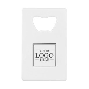 Aangepaste zakelijke Logo Kredietkaart Flessenopener