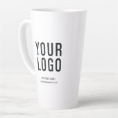 Aangepaste zakelijke Logo Latte Mok (Linkerhoek)