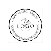 Aangepaste zakelijke Logo | Leuke zelfgemaakte bak Rubberstempel (Afrduk)