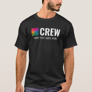 Aangepaste zakelijke Logo Mannen bemanning persone T-shirt