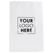 Aangepaste zakelijke Logo Medium Cadeauzakje (Voorkant)