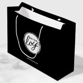 Aangepaste zakelijke Logo met aangepaste tekst Groot Cadeauzakje