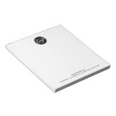 Aangepaste zakelijke Logo met aangepaste tekst Notitieblok (Schuin)