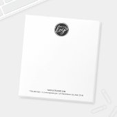 Aangepaste zakelijke Logo met aangepaste tekst Notitieblok