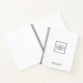 Aangepaste zakelijke Logo met aangepaste tekst Notitieboek (Binnen)