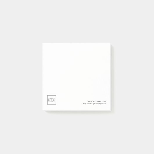 Aangepaste zakelijke Logo met aangepaste tekst Post-it® Notes (Voorkant)