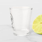Aangepaste zakelijke Logo met aangepaste tekst Shot Glas (Rechts)