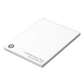 Aangepaste Zakelijke Logo Naam Website Promotie Ma Notitieblok (Gedraaid)
