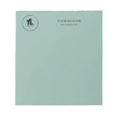 Aangepaste zakelijke Logo Notitieblok (Voorkant)