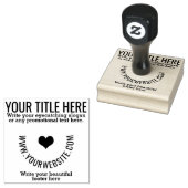 Aangepaste zakelijke Logo of Afbeelding Sjabloon Rubberstempel (Gestempeld)