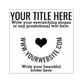 Aangepaste zakelijke Logo of Afbeelding Sjabloon Rubberstempel (Afrduk)