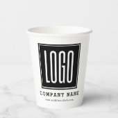 Aangepaste zakelijke Logo Papieren Bekers (Achterkant)