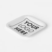 Aangepaste zakelijke Logo Papieren Bordje (Gebogen)