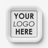Aangepaste zakelijke Logo Papieren Bordje (Voorkant)