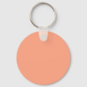 Aangepaste zakelijke Logo | Peachy Coral Sleutelhanger (Achterkant)