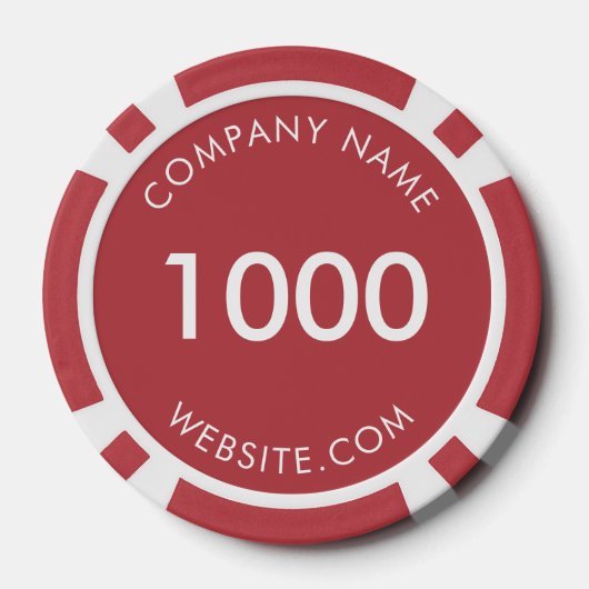 Aangepaste zakelijke Logo Poker Chips (Achterkant)