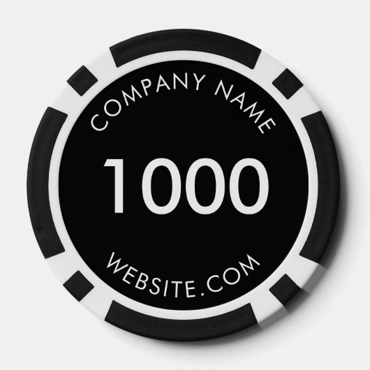 Aangepaste zakelijke Logo Poker Chips (Achterkant)