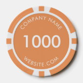 Aangepaste zakelijke Logo Poker Chips (Voorkant)