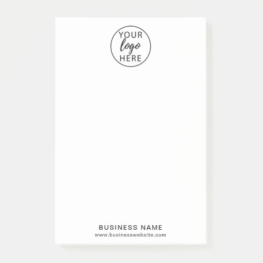 Aangepaste zakelijke Logo Post-IT-opmerkingen Post-it® Notes (Voorkant)