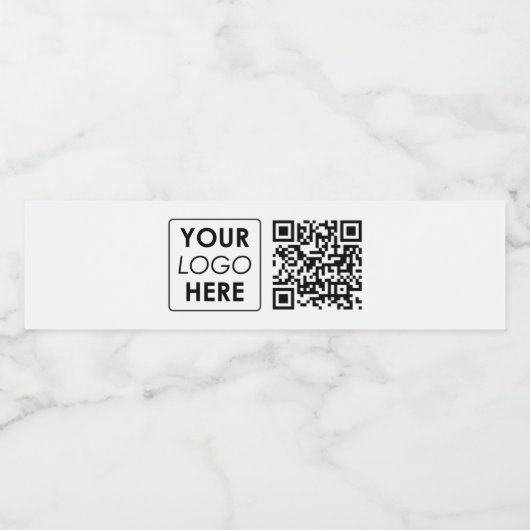 Aangepaste zakelijke Logo Professional QR-code Waterfles Etiket (Enkel label)