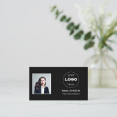 Aangepaste zakelijke Logo | Professionele foto Visitekaartje (Staand voorkant)
