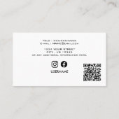 Aangepaste zakelijke Logo | Professionele foto Visitekaartje (Achterkant)