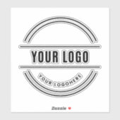 Aangepaste zakelijke Logo | Professionele zakelijk Sticker (Vel)