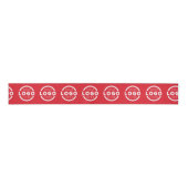 Aangepaste zakelijke Logo ProSupport - Rood Grosgrain Lint (Voorkant)