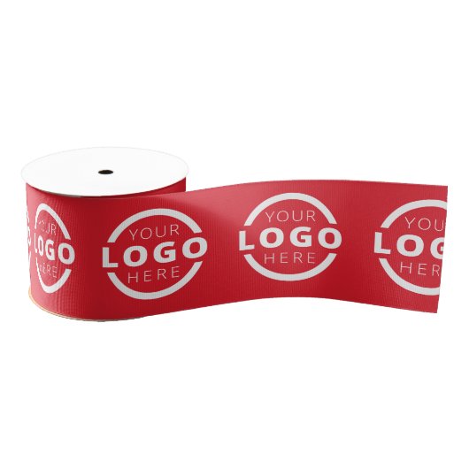 Aangepaste zakelijke Logo ProSupport - Rood Grosgrain Lint (Spoel)