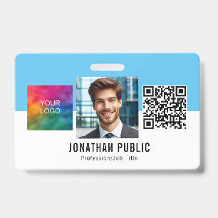Aangepaste Zakelijke Logo QR Code Employee ID Card Badge