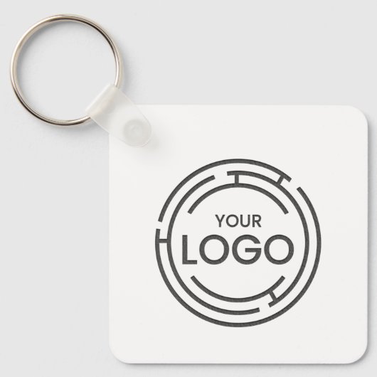 Aangepaste zakelijke Logo QR Code Marketing Sleutelhanger (Voorkant)