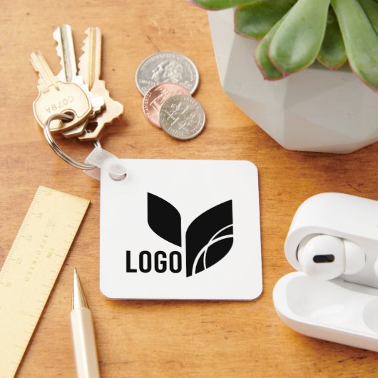 Aangepaste zakelijke Logo QR Code Marketing Sleutelhanger (Bureau)