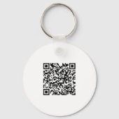 Aangepaste zakelijke logo QR-code modern Sleutelhanger (Achterkant)