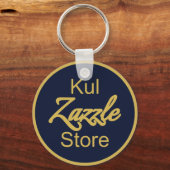 Aangepaste zakelijke Logo QR-code Sleutelhanger (Voorkant)