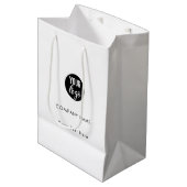 Aangepaste zakelijke Logo QR-code Sociale media Medium Cadeauzakje (Voorkant Gekanteld)