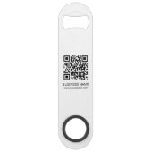 Aangepaste zakelijke Logo QR code URL adres eenvou Speed Flessenopener (Achterkant)