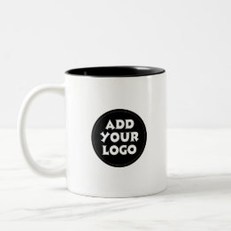 Aangepaste zakelijke logo QR-code website Tweekleurige Koffiemok