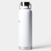 Aangepaste zakelijke logo QR-website professioneel Waterfles (Achterkant)