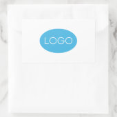 Aangepaste zakelijke Logo Rechthoekige Sticker (Tas)